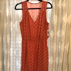 Sleeveless V Neck Dress